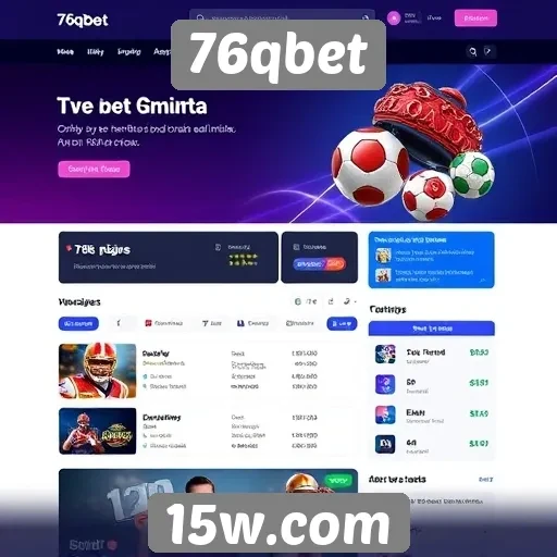 Navegação e design do site 76qbet por especialistas